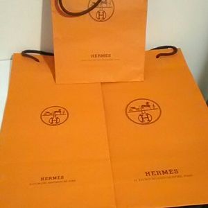 "FREE"-Hermes Paris shopping bags